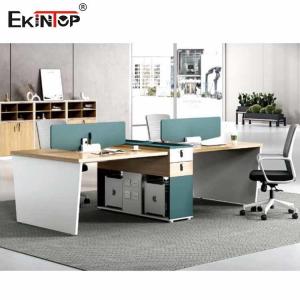 Commercial L Shaped Desk Cubicle 6 Person For Office Computer