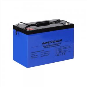 Amaxpower 90Ah 12V Deep Cycle AGM Battery 1200 Cycle Sealed Deep Cycle Marine Battery