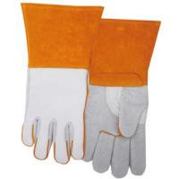 Heat Resistant MIG WeldingGloves For Extra Resistance & Abration/ CE Cow Split Leather Welding Safety Work Gloves