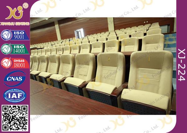 Paint Plywood Flexible Armrest Commercial Theater Seating For Acoustic Room /