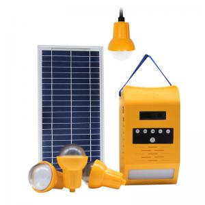 China 4pcs 2W Lamps 11V Complete Home Solar System Kits Portable supplier