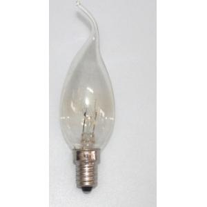 12 LM / W Bent End Candle Flame Light Bulbs C37 Long Lifespan
