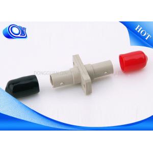 China Simplex Plastic ST-ST Fiber Optic Adapter red and black cap square adapter supplier