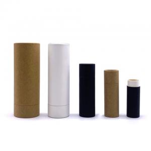China Custom Recycle Black Deodorant Containers Packaging Paper Tubes for Cream supplier