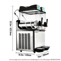 China R404A Dual Margarita Frozen Cocktail Slush Machine Macker on sale