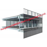 China Ventilated Steel Glass Curtain Wall Facade Double Skin For Commercial Office Building on sale