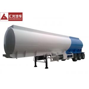 China 11900x2500x3800 Tanker Truck Trailer , Diesel Fuel Tank Trailer Anti - Wave Clapboards supplier