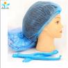 China OEM PP Disposable Hair Net Cap Single / Double Elastic 19&quot; 20”21'' wholesale