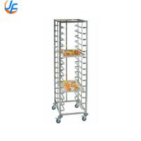 China RK Bakeware China-32 Trays Double Oven Rack Baking Tray Trolley / 304 Stainless Steel Baking Bread Trolley Rack on sale