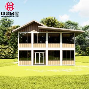 Steel 2 Story Luxury Villa Modular Container House with Kitchen Bathroom 3 Bedroom