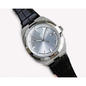 China classic Black Leather Strap Wrist Watch 40mm Case Diameter With White Dial Color supplier