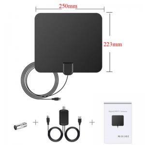 China Indoor HDTV Antenna Amplified TV Antenna 50 Mile Range 4M Length Cheap HD TV Antenna With Packing Box supplier