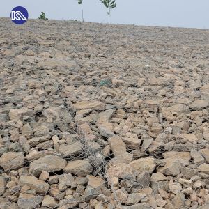 China 20-30 ans Durée de vie Durable 80 mm X 100 mm Galvanisé Gabion Wire Mesh panier pour la protection des barrages wholesale