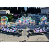 China Hanging Reflective Inflatable Mirror Ball Colorful Mirrored Inflatable Balloon on sale