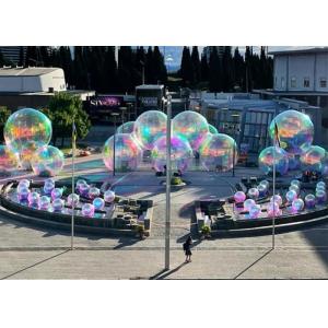 China Hanging Reflective Inflatable Mirror Ball Colorful Mirrored Inflatable Balloon supplier