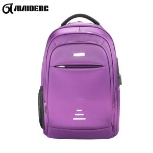 China Young People Cool Laptop Backpack / Colored Canvas Backpack For Girls supplier