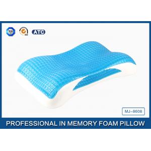China Wave Contour Memory Foam Cooling Gel Pillow with Luxury Tencel Pillow Cover supplier
