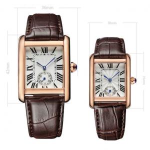 Pin Buckle Alloy Square Case Watch Square Dial Watches For Ladies