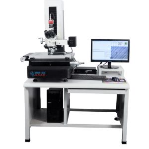 China Electronic Digital Optical Measuring Microscope X Y Z Axis 0.0005mm With Lcd Display on sale