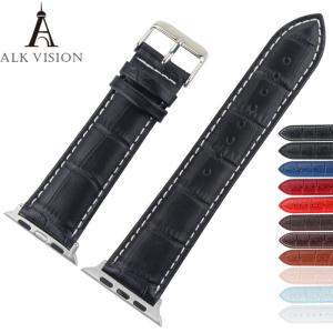 ALK iWatch band Genuine Leather Bracelet Belt For Apple Watch band  38 40 42 44mm Series 4/3/2 Strap For Smartwatch Acce