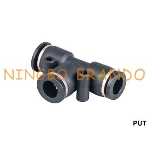 China PUT 3 Way Union Tee Plastic Pneumatic Hose Fittings Quich Connect supplier