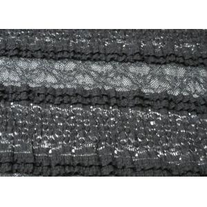 Shrink-Resistant Underwear Stretch Lace Fabric Black 130cm Width CY-LW0182