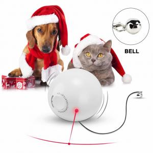 China Smart Interactive Cat Toys Ball With Bell Automatic Self Rotating Built In LED Light supplier