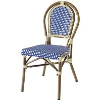 China Lightweight Framed Bamboo Rattan Bistro Dining Chairs on sale