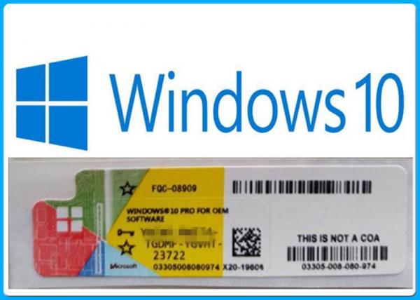100% Online Activation Microsoft Windows 10 Pro Software / Windows 10 Oem