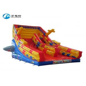 China Portable Sea World Inflatable Slippery Slide Laser Painting Giant Blow Up Slide supplier