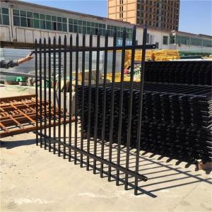 China America 6 Foot 3x3 Galvanised Picket Steel Fence Garden Iron Fence Panels supplier