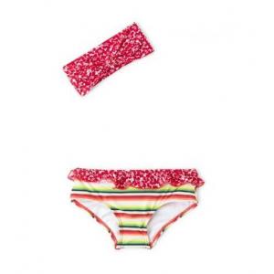 Baby Girl’s Swimsuit With A Mixture Of Prints - Baby Babado Holiday