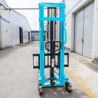 China Mechanical Manual Hand Pallet Stacker , Electric Straddle Stacker 5T on sale