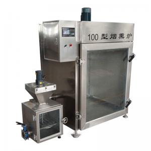 100kg Batch Meat Smoking Machine 30kw Industrial Fish Smoking Machine