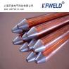 China Manufactured Copper Ground Rod, diameter 17.2mm, 3/4&quot;, 2.4m length wholesale