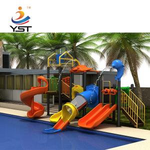 China Powder Coated LLDPE Water Park Playground Equipment Anti Aging supplier