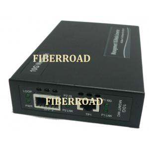 10G optical fiber Media Converter SFP+ To Rj45 , Stand Alone Converter