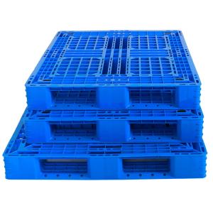 China Entrada plástica da maneira da pálete 4 do HDPE do racking da empilhadeira do armazém do Euro resistente supplier
