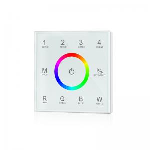 China Ultra Sensitive RGBW LED Controller , Led Dimmer Touch Panel No Noise supplier