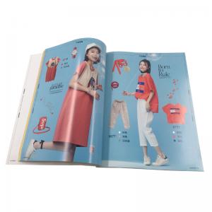 China Fashion  A4  Magazine Printing Services / Perfect Bound Brochure Printing supplier