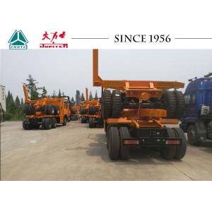 Durable Log Loader Trailer , Forestry Timber Trailers With Bogie Suspension