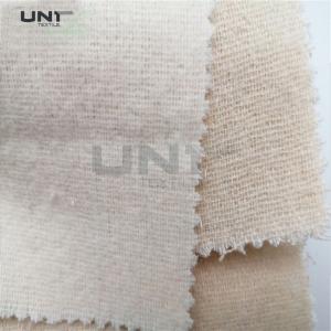 China 100% Wool Tie Interlining Single / Double Side Brushed Lining Rolls For Men Necktie supplier