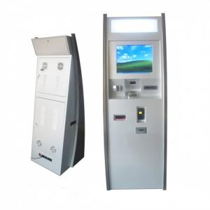 China Dual Screen Kiosk Bill Payment Machine With Cash Bar Code Bill Acceptor supplier