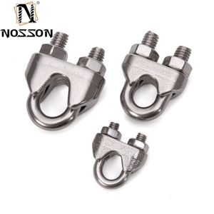 China ANSI/ASME Standard SS304 SS316 Saddle Wire Rope Cable Clip Clamp With U Bolt Metric Measurement System Rigging Hardware wholesale