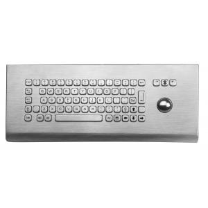 IP65 vandal proof metal wall-mounted kiosk keyboard with optical trackball
