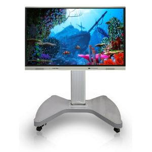 China Monitor de pantalla táctil motorizada ajustable en altura Interactivo Smart Board Utilice soporte móvil electrónico de buena calidad soporte flexible supplier