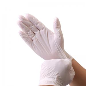 China ISO 510K Certification Transparent Latex Gloves / Latex Exam Gloves Medium supplier