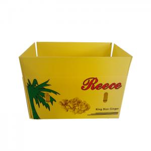 China Asparagus Fruit Packaging Box 4mm 3mm Reusable Corrugated Plastic Boxes supplier
