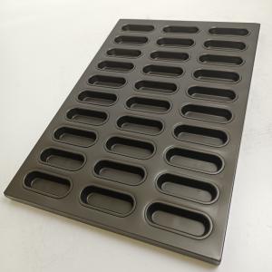 China Al Steel Deep Non Stick Bun Tins 30 Cavity With PTFE Coating supplier