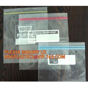 High Quality Two Track Transparent Vacuum Plastic PE Zipper for package bag, separable plastic open end double track zip